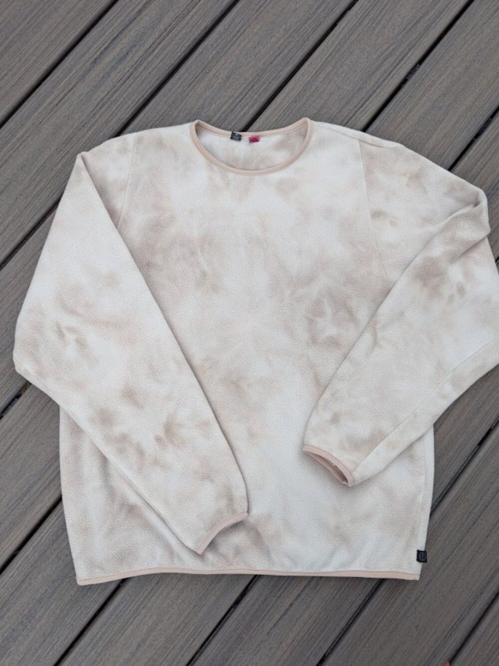 Lululemon Women's Beige Lab Fleece Crew Pullover Sweatshirt Size M